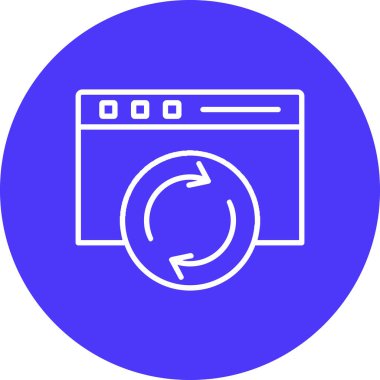Web simgesi için vektör illüstrasyonu