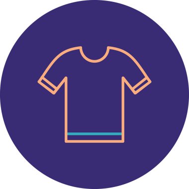 T-shirt simgesinin vektör illüstrasyonu