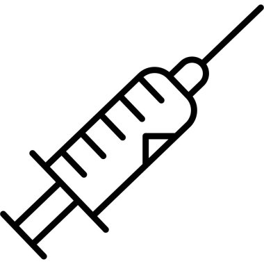 şırınga aşısı ikonu. Aşı web tasarımı için beyaz arkaplanda izole edilmiş rringe rringe vektör simgesi
