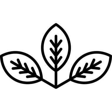 çiçek vektörü ince çizgi simgesi