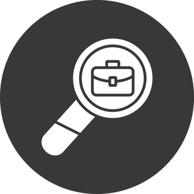 Arama Vektörü Kabartma Simgesi Tasarımı