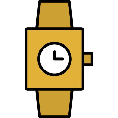 saat düz vektör simgesi