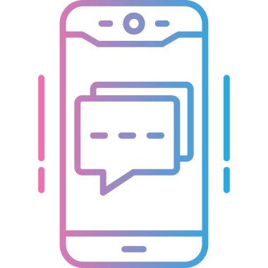 Konuş. Web simgesi basit illüstrasyon