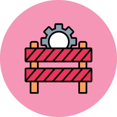 Bir oyun alanı simgesinin vektör illüstrasyonu