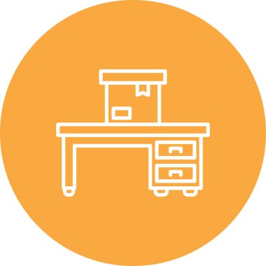 Mobilya simgesinin vektör illüstrasyonu