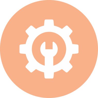 Dişliler. Web simgesi vektör illüstrasyonu