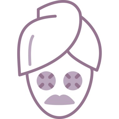 Maske ikonlu adam. özet vektörü