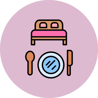 Gıda simgesinin vektör illüstrasyonu