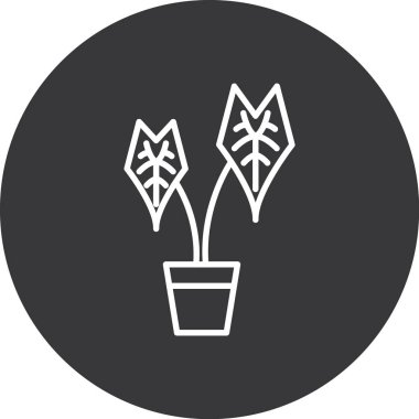 çiçek simgesi vektör illüstrasyonu