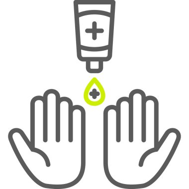 el dezenfektanı vektör simgesi.