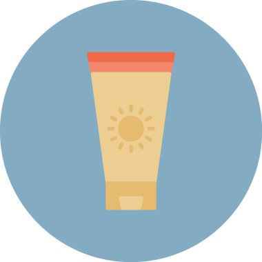 Güzellik kozmetik krem simgesi düz stil