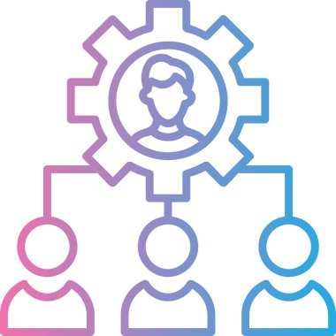 İnsanlar. Web simgesi basit illüstrasyon