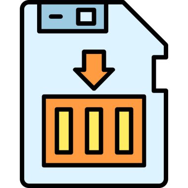 Dosya. Web simgesi basit illüstrasyon