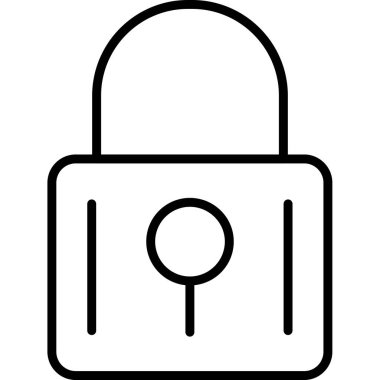 Kilit simgesini taslak biçiminde kilitle