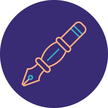 Kalem. Web simgesi basit illüstrasyon