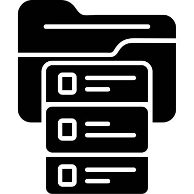 Belge. Web simgesi basit illüstrasyon