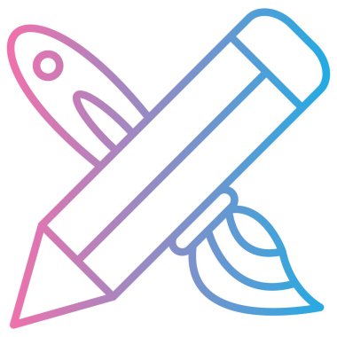 Kalem. Web simgesi basit tasarım