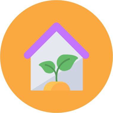 Bitki. Web simgesi basit tasarım