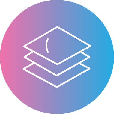 Güzel bir gökkuşağının bir simgesinin vektör çizimi