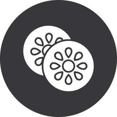 çiçek simgesi vektör illüstrasyonu