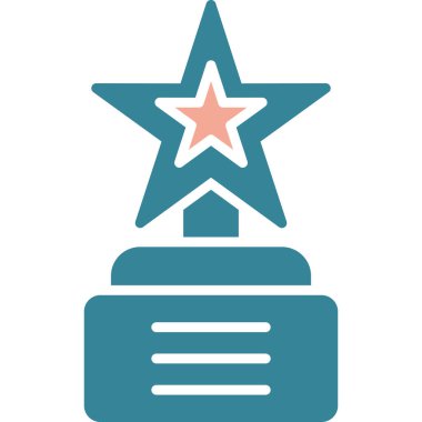 kupa ödül ikonu vektör illüstrasyonu