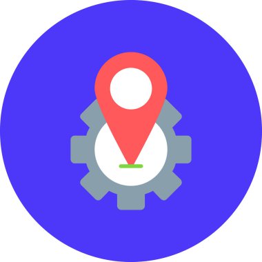 konum pin simgesi düz biçimli