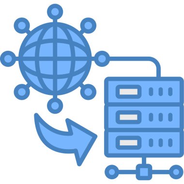 Ağ web simge vektör çizim