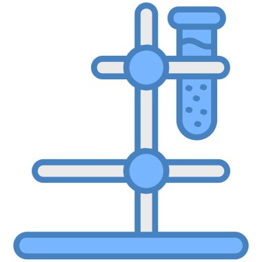 Mavi bir simgenin vektör illüstrasyonu