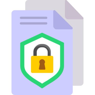 güvenlik veri vektörü simgesi