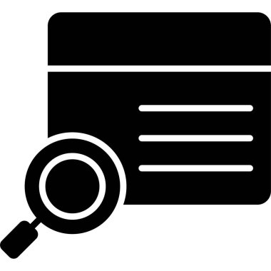 Ara. Web simgesi basit tasarım