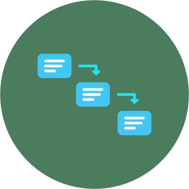 Bir belgenin bir simgesinin vektör çizimi