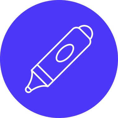 Kalem. Web simgesi basit illüstrasyon