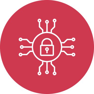 güvenlik simgesi vektör illüstrasyonu