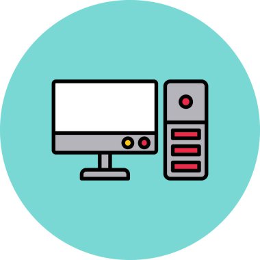 Bilgisayar. Basit tasarım, modern tarz