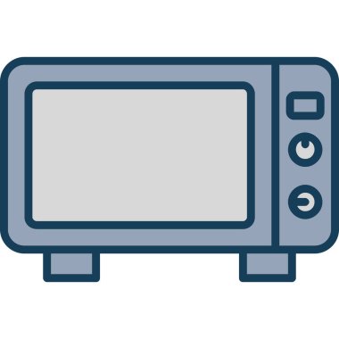 mikrodalga simge vektör çizim