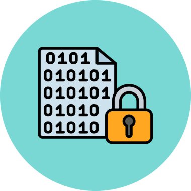 Kilit ve kredi kartının vektör çizimi