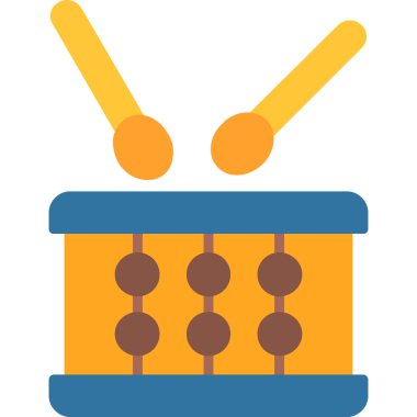 davul simgesi vektör illüstrasyonu