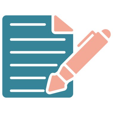 Belge. Web simgesi basit illüstrasyon