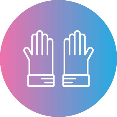 Eldiven. Web simgesi basit illüstrasyon