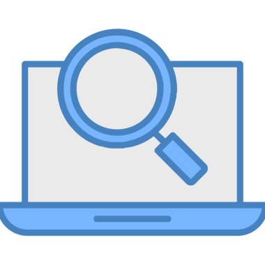 Bilgisayar. Web simgesi basit illüstrasyon