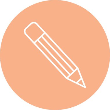 Kalem. Web simgesi basit illüstrasyon