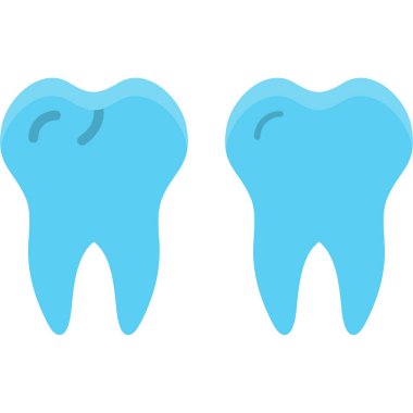 Bir diş seti. vektör illüstrasyonu.