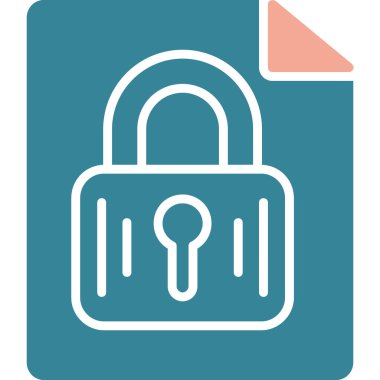 kilit simgesi, vektör illüstrasyonu