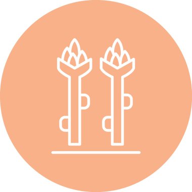 Bitki simgesinin vektör illüstrasyonu