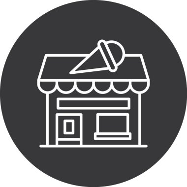 vektör mağaza simgesi çizimi