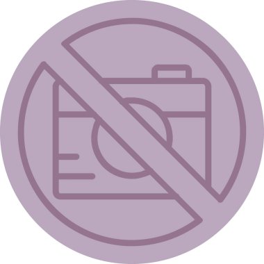 Kamera yok. Basit illüstrasyon