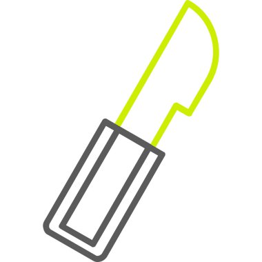 Boya kovası ikonu. Web için fırça vektör simgelerinin özet çizimi