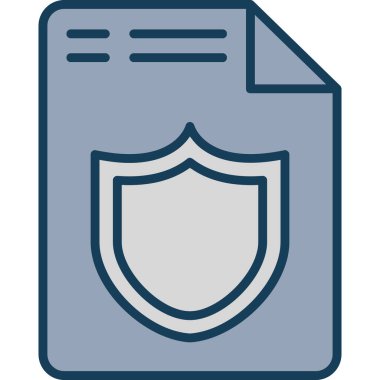 Belge. Web simgesi basit illüstrasyon