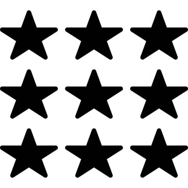 yıldız simgesi, vektör çizimi