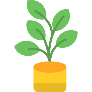 bitki simgesi vektör illüstrasyonu